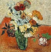Japanese Vase with Roses and Anemones, Vincent Van Gogh